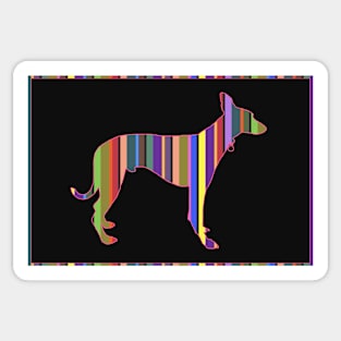 Fred - The Stripy Lurcher Sticker